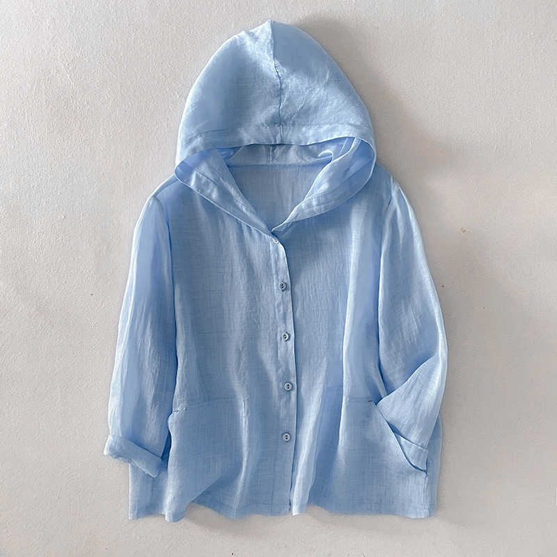 Amara Taylor Linen Hoodie
