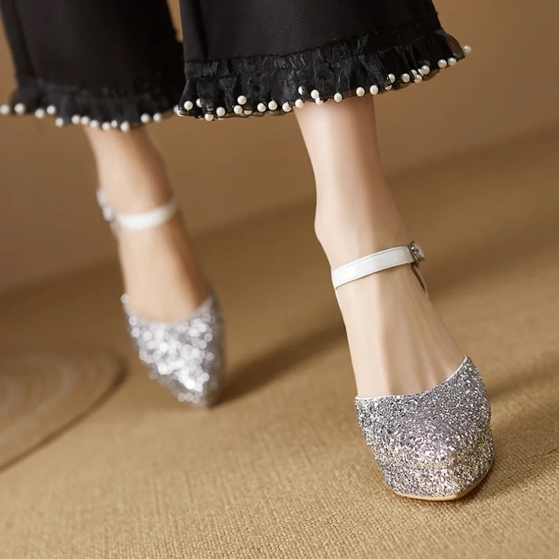 Sierra Sparkle Platform Pumps
