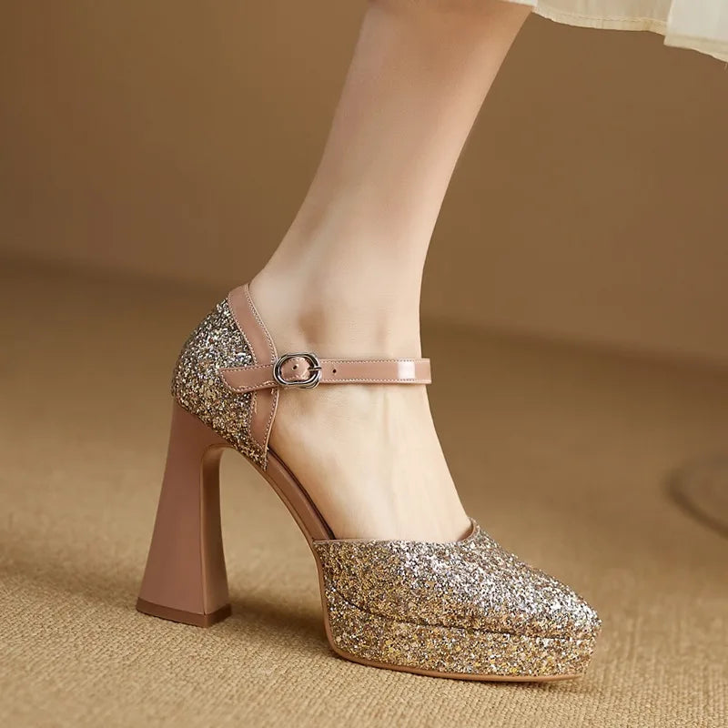 Sierra Sparkle Platform Pumps